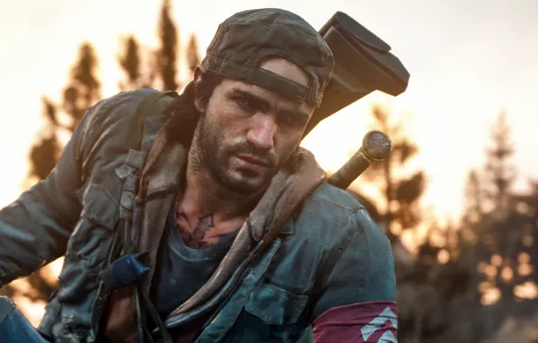 Cap, guy, bristles, Days Gone