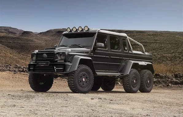 Mercedes, pickup, Mansory, AMG, 6x6, 2015, G 63, Gronos