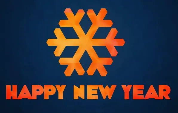 The inscription, New year, Happy New Year, Snowflake, 2014