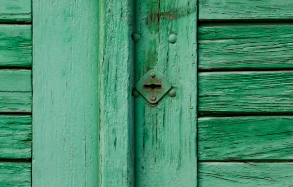 Picture green, wall, pattern, door