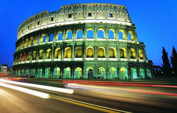 The city, Colosseum, Italy, Rome