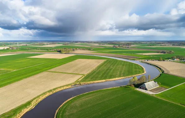 Picture nature, river, valley