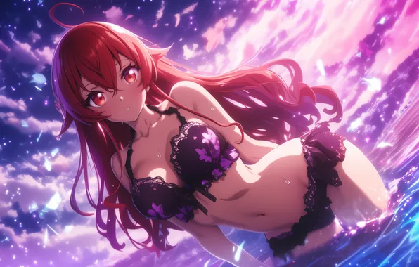 Beach, swimsuit, red hair, beach, red hair, swimsuit, rebirth, Eris Greyrat