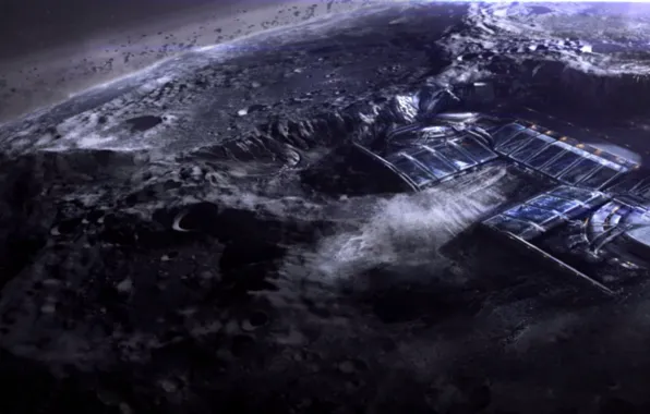 Space, station, base, Mass Effect, Kamet