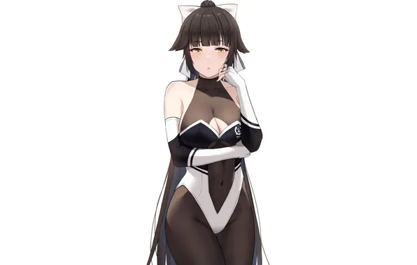 Girl, sexy, cleavage, long hair, boobs, anime, beautiful, pretty