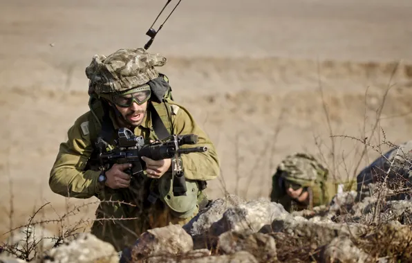 Weapons, soldiers, Israel Defence Force