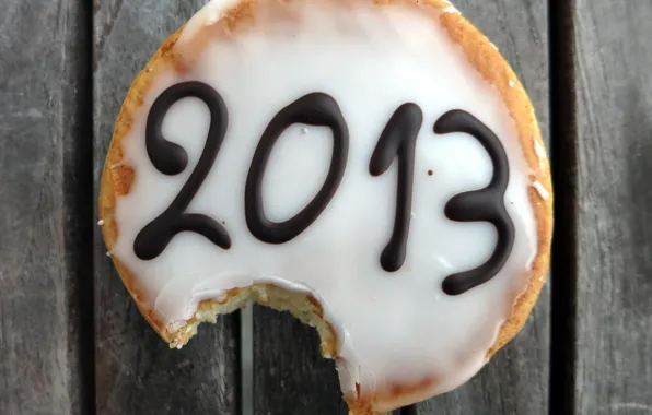 New year, 2013, pie
