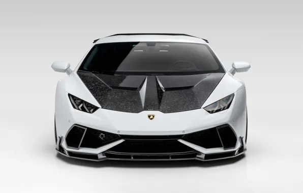 Lamborghini, Front, White, VAG, Performante, Huracan