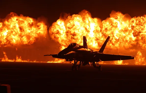 Picture fire, fighter, multipurpose, Hornet, FA-18