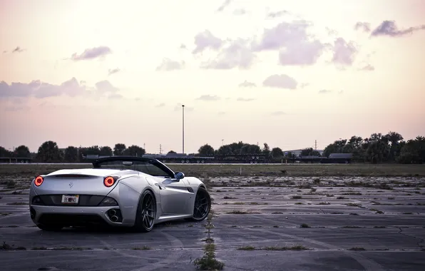 The sky, clouds, Ferrari, California, ass