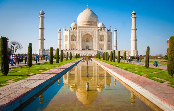 Castle, India, monument, temple, Taj Mahal, The Taj Mahal, Agra, India