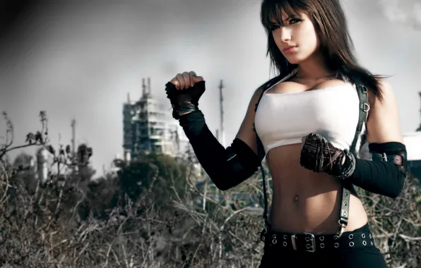 Girl, Final Fantasy 7, Tifa, cosplay