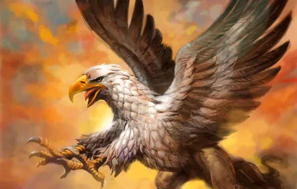 Picture Mythology, wings, Hippogryphe, Hippogryph, Hippogriff