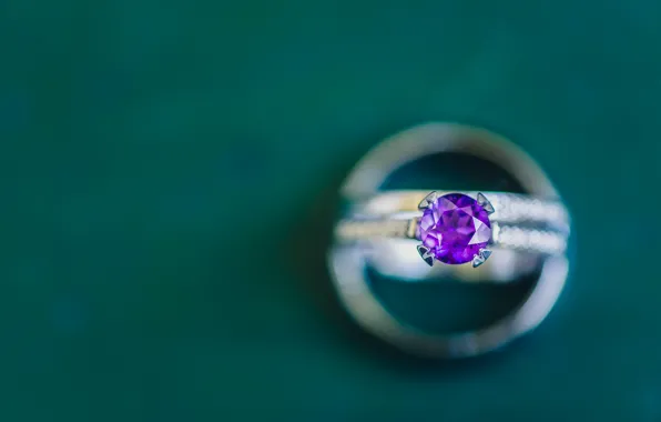 Picture purple, lilac, stone, ring