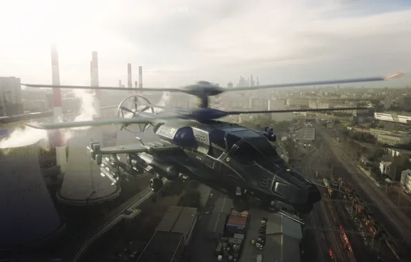 Helicopter, CHP, Military helicopter