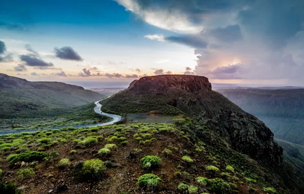 Picture the sky, clouds, Spain, Spain, Canary Islands, Canary Islands, Montana Blanca