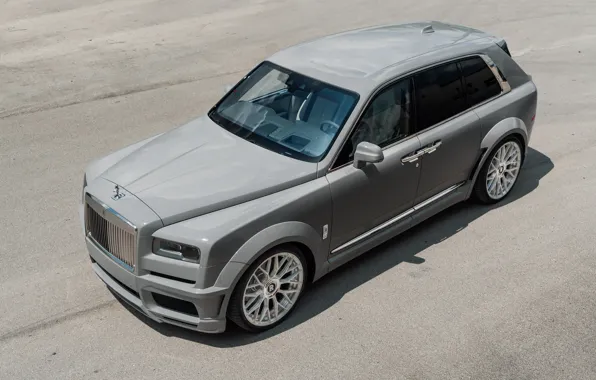 Picture Rolls Royce, Gray, SUV, Roof, Cullinan