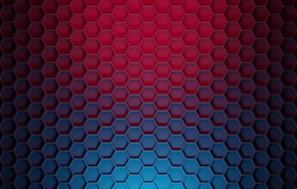 Mesh, cell, faces, blackout, polyhedra, color transition
