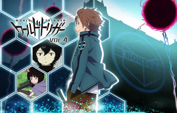 Anime, art, guy, World Trigger, Gin, The pulse of the world