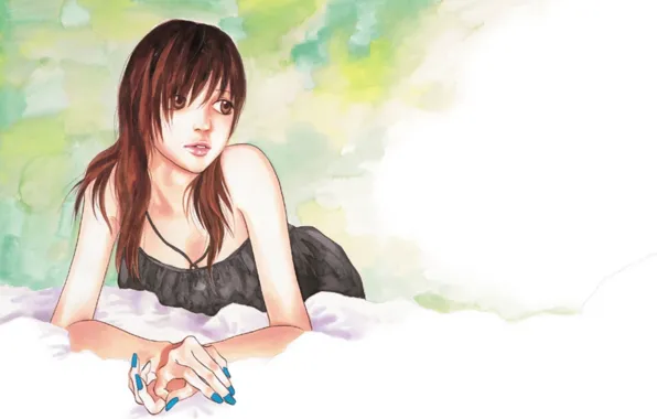 Picture look, girl, anime, art