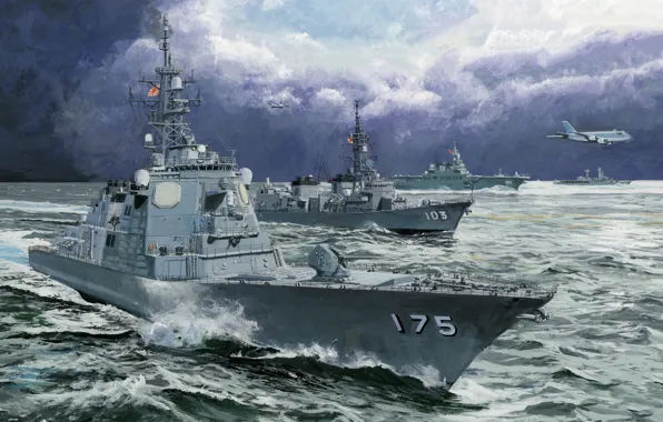 Japan, destroyer, helicopter, escort flotilla, JMSDF Escort Flotilla 3