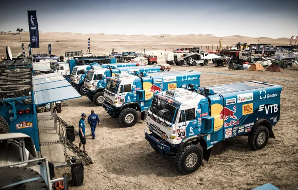 Sand, Town, Truck, Master, Russia, 500, Kamaz, Rally