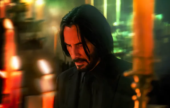 Pose, costume, Keanu Reeves, Keanu Reeves, John Wick, John Wick, John Wick: Chapter 4, John …