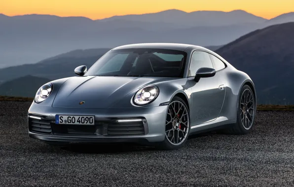 The evening, 911, Porsche, Carrera, Carrera 4S, 2019