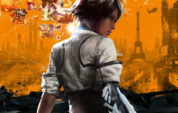 Picture Eiffel tower, cyberpunk, Remember Me, Capcom, Nylin, Memories, Neo-Paris, Nilin