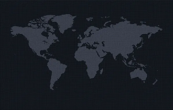 Picture the world, continents, earth, world map