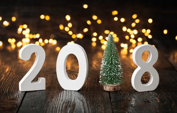 Holiday, tree, New year, herringbone, 2018, New Year