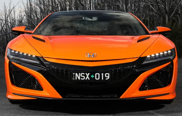 Honda, front view, NSX, 2019