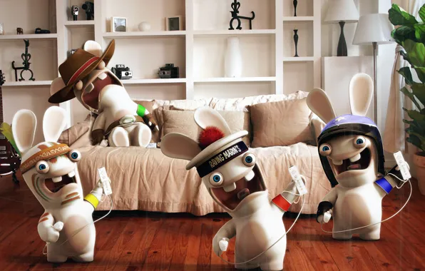 Rabbit, raving rabbids, rabies, Rabbids