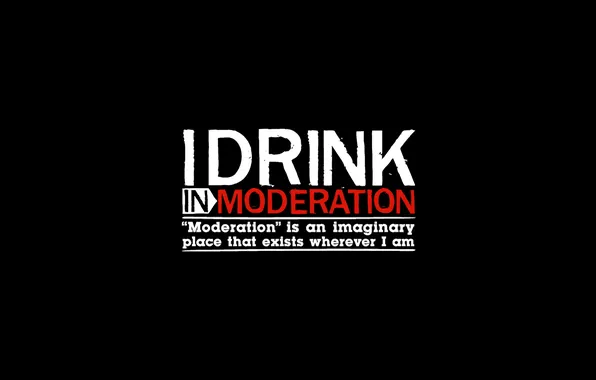 Red, drink, moderation