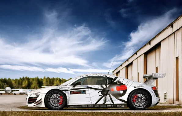 Picture spider, spoiler, Audi R8, Race, drives, photography, tuning, Spider