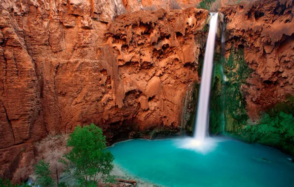 Hdr, AZ, USA, canyon Havasu, falls Muni