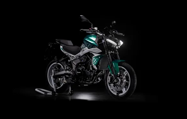 Picture Benelli, Naked, Bikes, Black background, Adventure motorcycles, Twin 500, Benelli Tornado