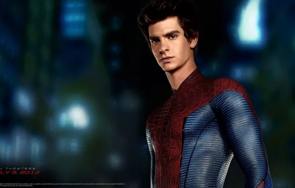 Picture costume, guy, actor, The Amazing Spider-Man, Andrew Garfield, New spider-Man, Andrew Garfield