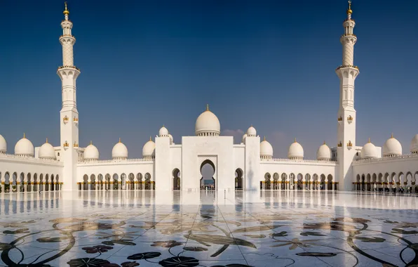 Abu Dhabi, UAE, The Sheikh Zayed Grand mosque, Grand mosque