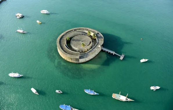 Sea, boats, pierce, Brazil, sea, boats, Brazil, pier
