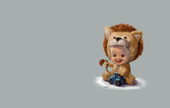 Picture toy, art, machine, lion, children's, baby. suit, Salvador Madriz