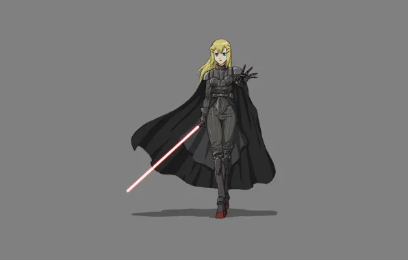 Picture minimalism, anime, star wars, parody, star wars, Sith, Darth Vader