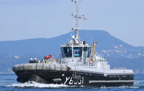 Tug, sea, French Navy, Celadon