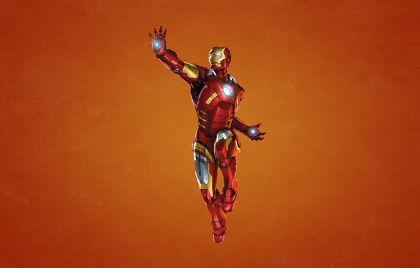 Picture red, steel, iron man, marvel, comic, iron man, Tony stark