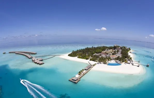 Picture island, the Maldives, Seychelles