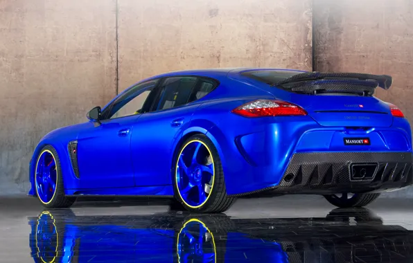 Car, auto, Porsche, Panamera, Porsche, blue, tuning, Turbo