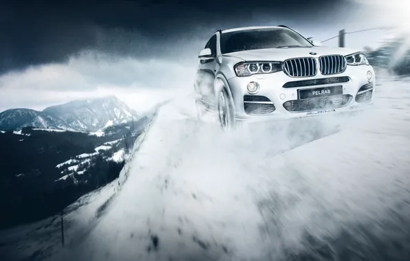 Picture White, Alpina, Rigshot, Bi-Turbo, BMW, XD3, Snow