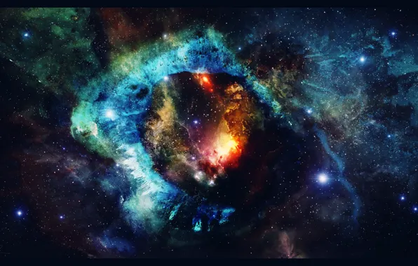 Picture space, stars, nebula, art, space, universe, nebula, art