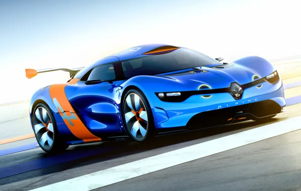 Concept, Machine, The concept, Blue, Desktop, Renault, Car, Car