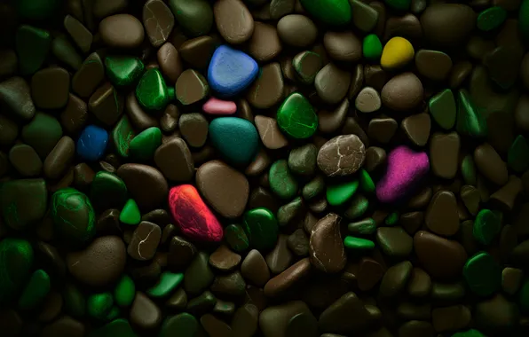 Color, pebbles, pebbles